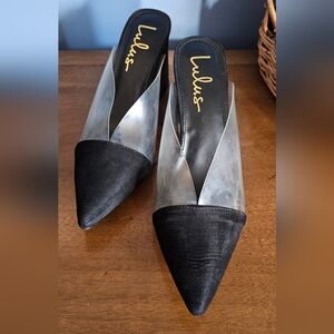 Lulu's Black and Silver Mules